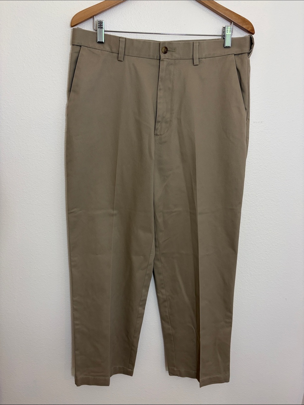 Berkley Jensen Classic Flat-Front Khaki Pants